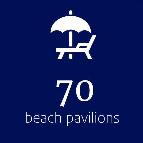 70 beach pavilions